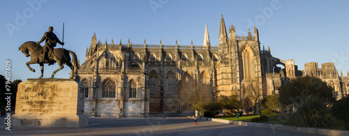 Canvas Print View of the famous landmark, Monastery of Batalha, Portugal.