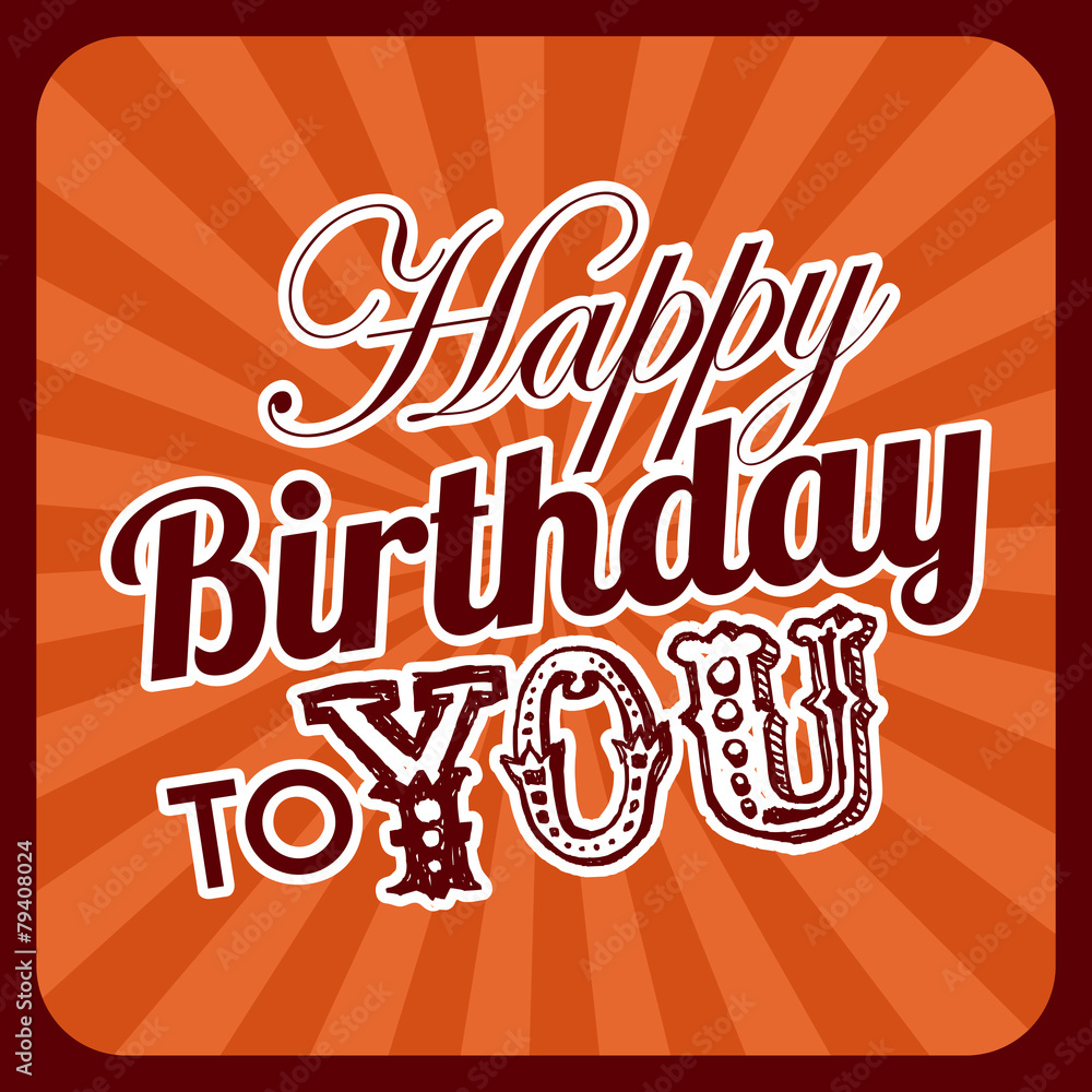 Obraz premium happy birthday