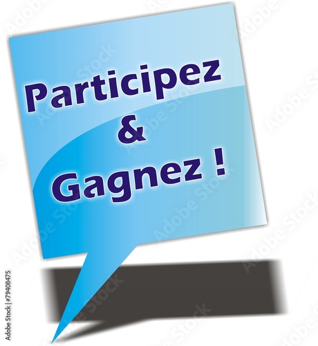 bouton participez & gagnez