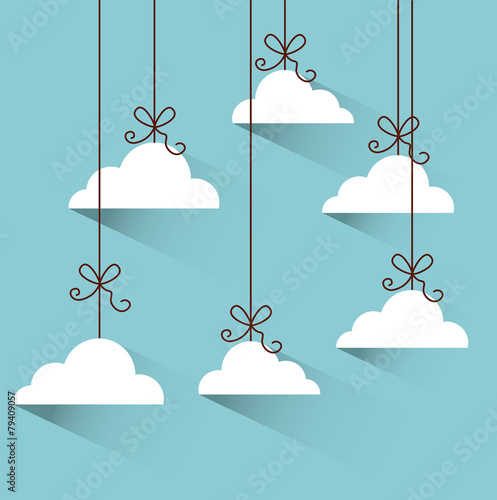 clouds hanging