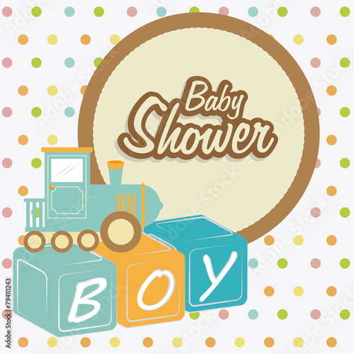 Baby shower design, vector illustration. © Gstudio