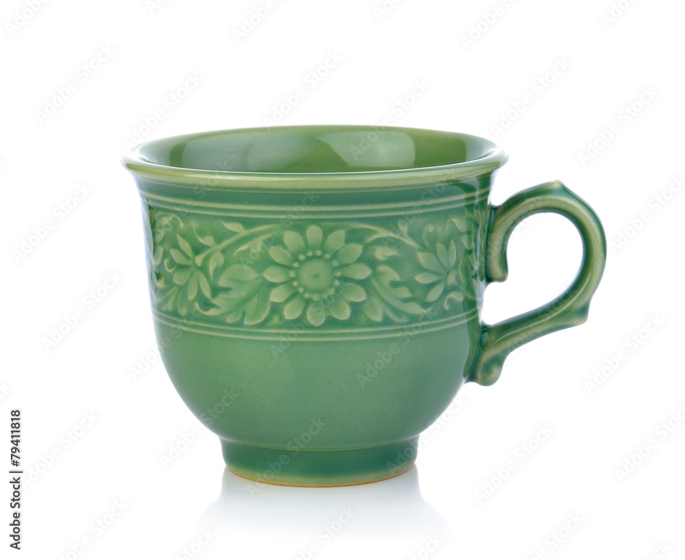 coffee cup over white background coffee cup over white background