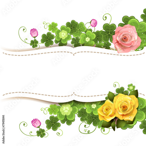 Background with roses