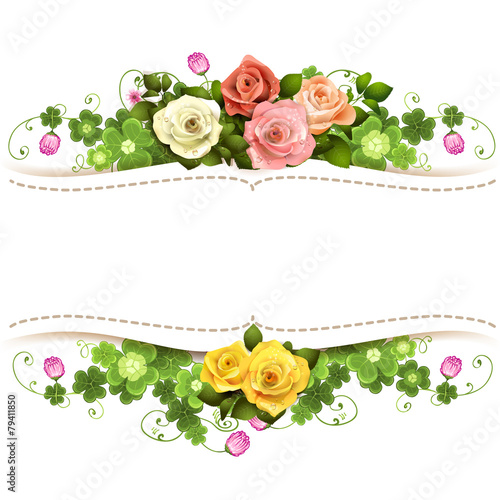 Background with roses