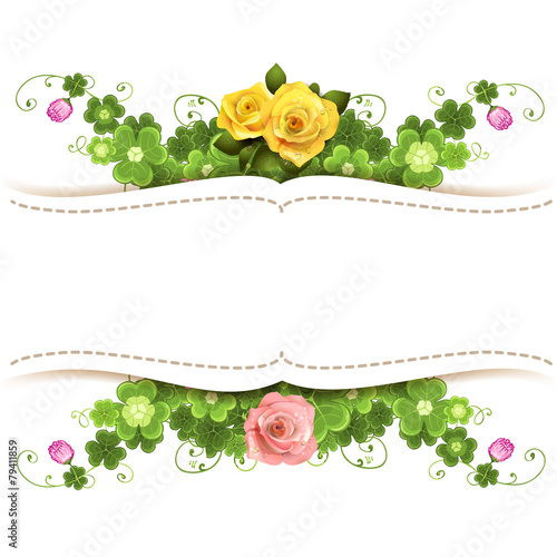 Background with roses