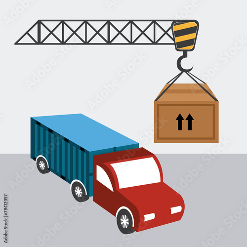 Delivery design, vector illustration.