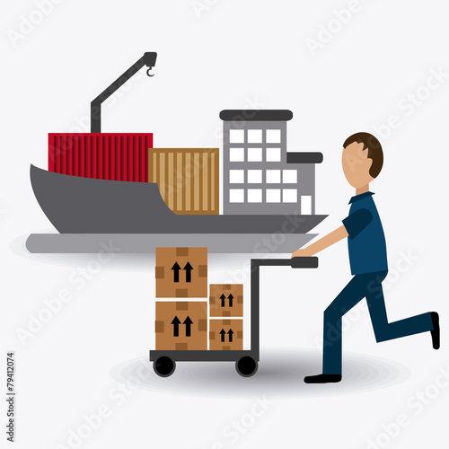 Delivery design, vector illustration.