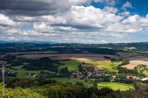 Fototapeta Naklejka Na Ścianę i Meble -  Beautiful summer mountain landscape in the Czech Republic