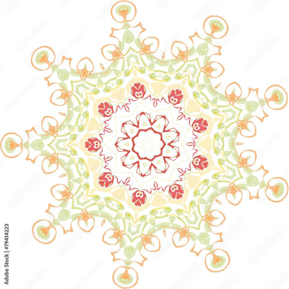 Floral vector ornament. Floral vector ornament.