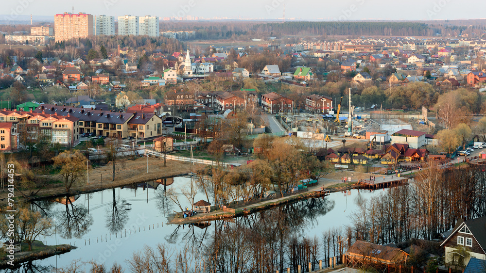 Troitsk City, Moscow District, birds eye view