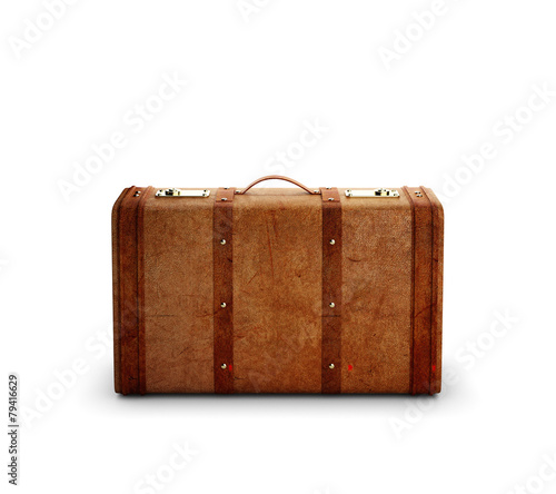 browh leather suitcase