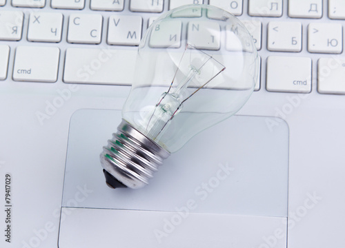 Wallpaper Mural Light bulb and computer keyboard Torontodigital.ca