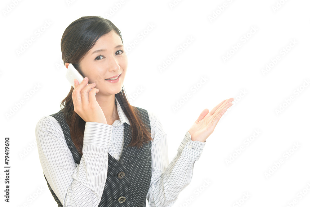 笑顔のOL 笑顔のOL