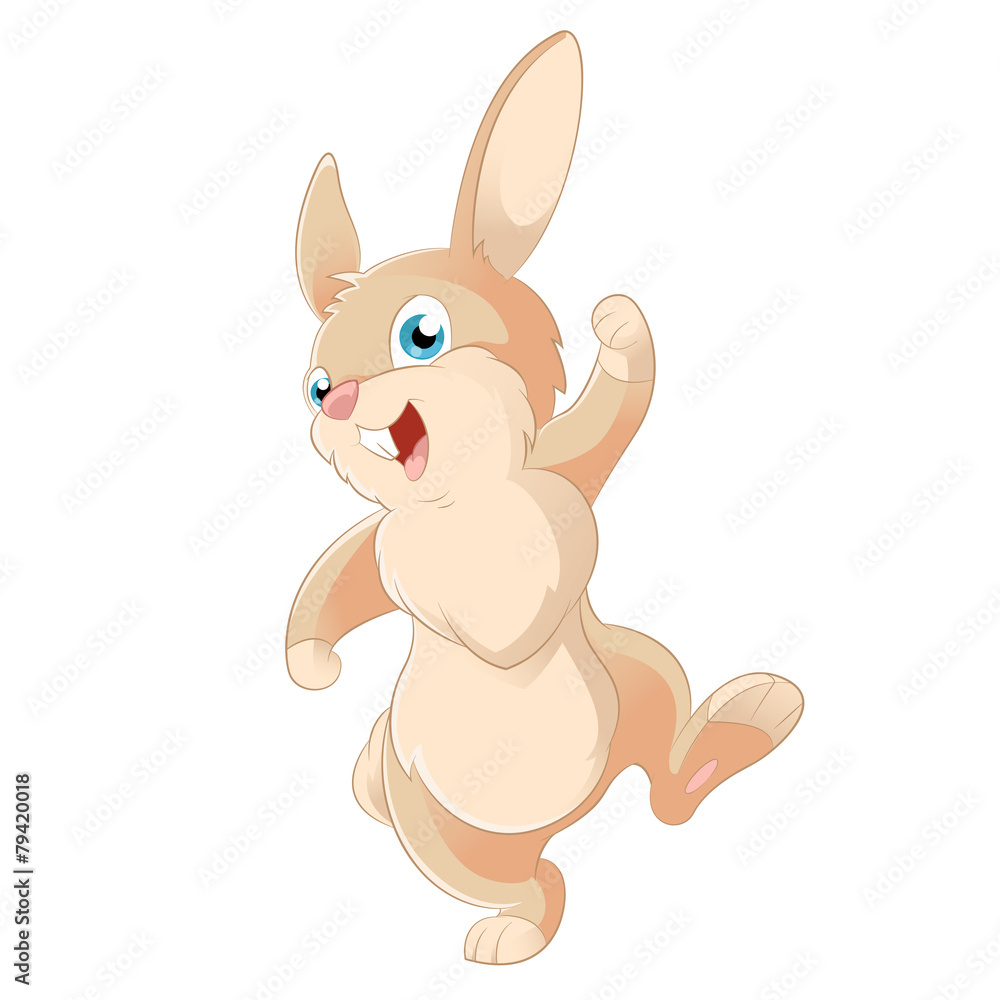 Cartoon rabbit