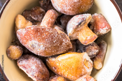 Frozen mushrooms