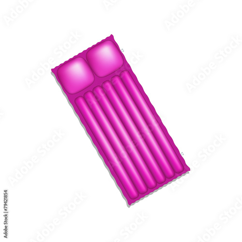 Air mattress in purple design