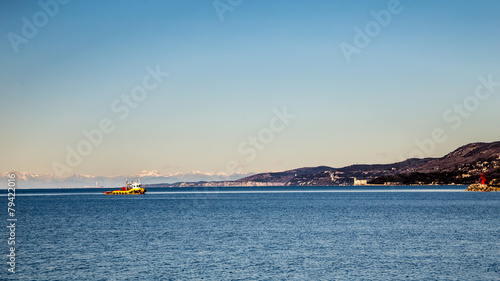 winter morning at the port of Trieste © zakaz86
