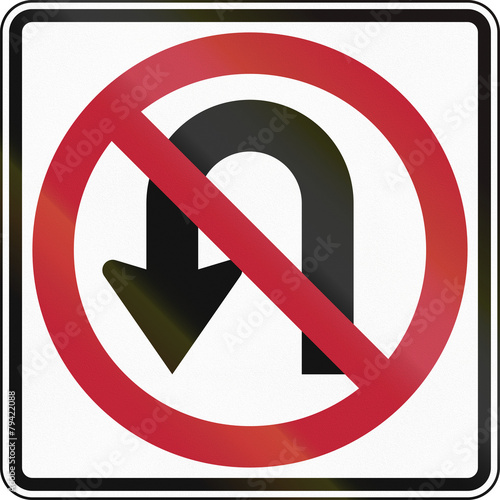 United States traffic sign - No U-Turn Free Download United States traffic sign - No U-Turn - GFXLoad