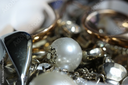  macro gold bead ,golden ball and pearl