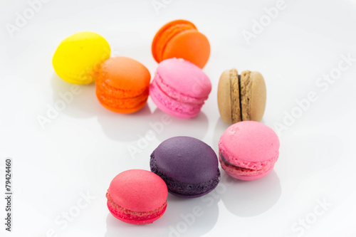 traditional french macaron on a plate