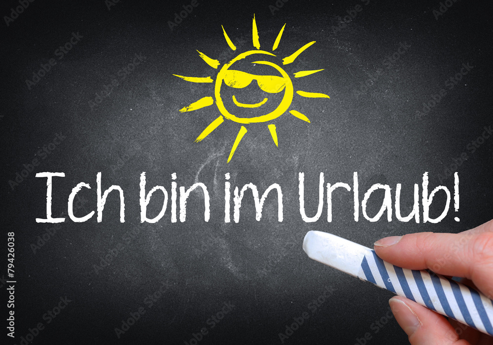 Ich bin im Urlaub! StockFoto Adobe Stock
