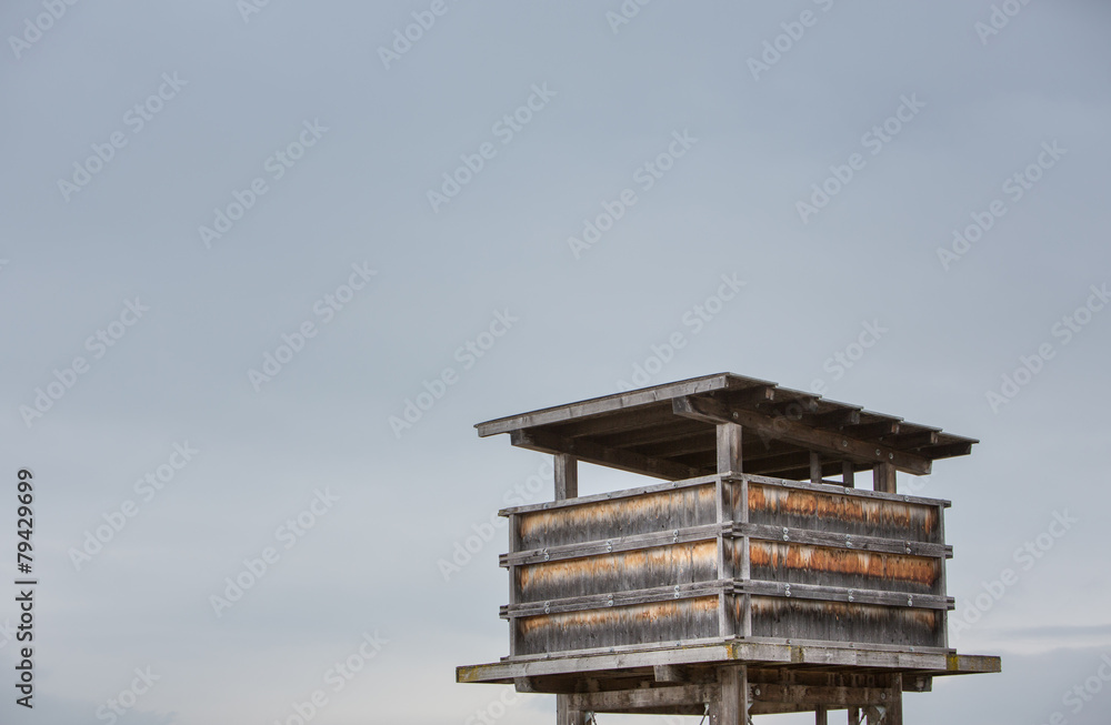 wooden raised blind in sky wooden raised blind in sky