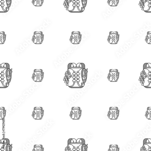 Hiking backpack vector background