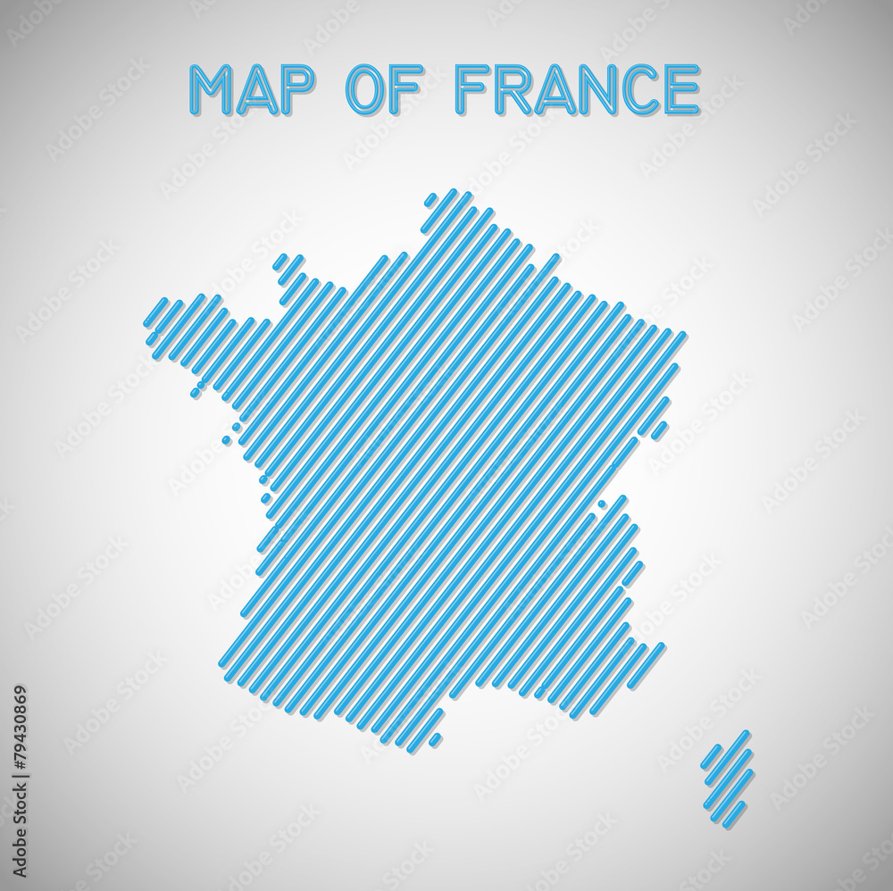 Fototapeta map of france