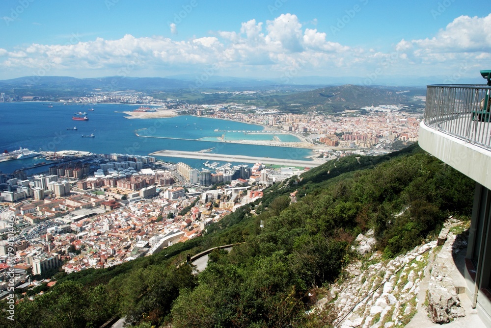 Gibraltar town and sea © Arena Photo UK