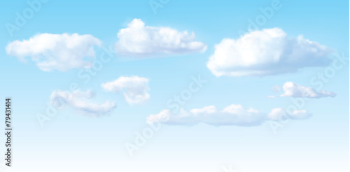 vector image of clouds