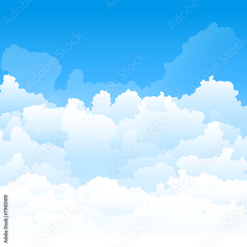 vector image of clouds