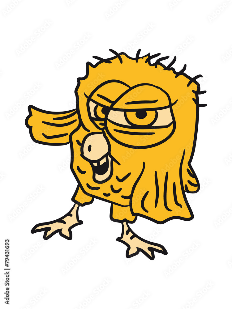 Evil Cool Comic Book Owl Evil Cool Comic Book Owl