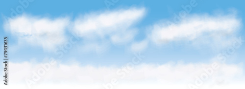 vector image of clouds