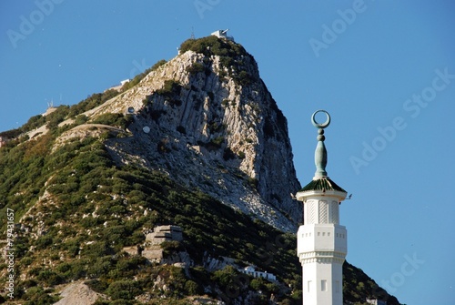 Mosque tower and Rock, Gibraltar © Arena Photo UK