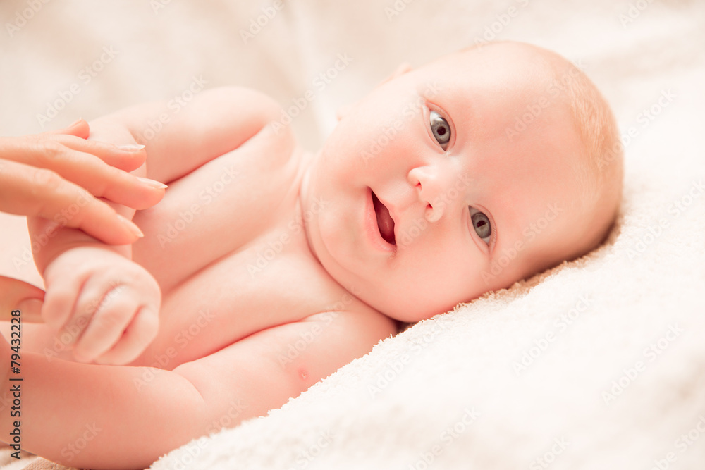 Two-month old baby girl baby girl Two-month old baby girl baby girl