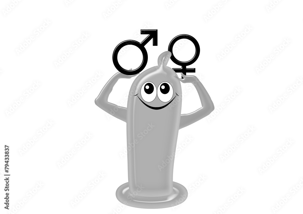 Kondom Mann, Frau / Piktogramm Stock Illustration | Adobe Stock