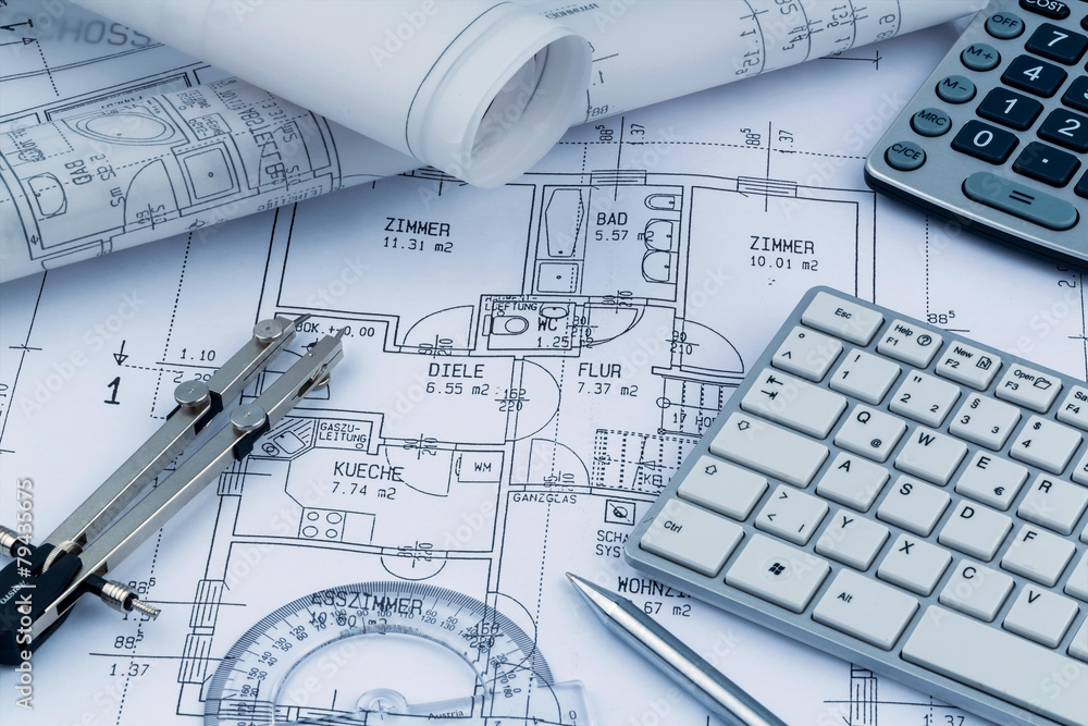 Bauplan für ein Haus Bauplan für ein Haus