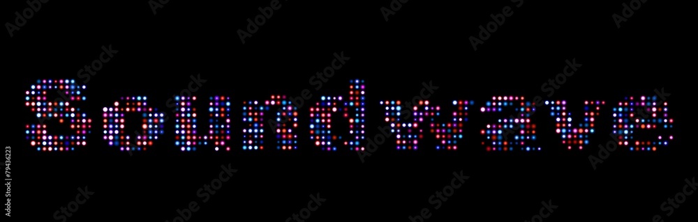 Soundwave led text Soundwave led text