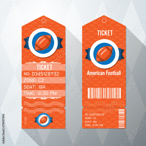 American Football Ticket Ca...