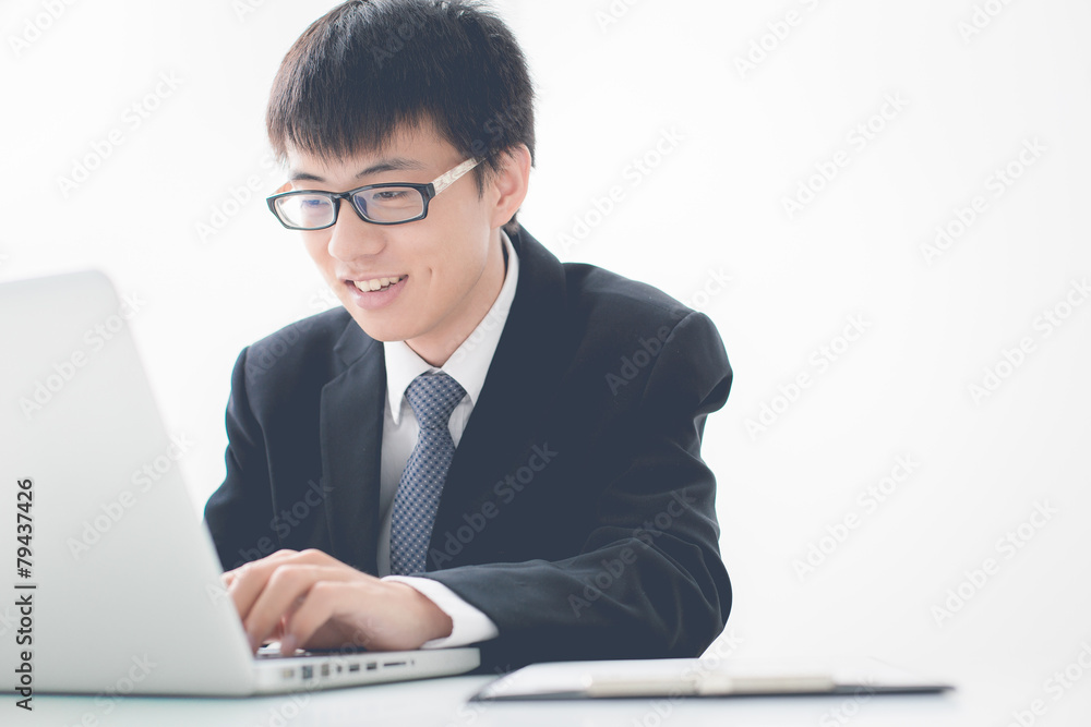 Businessman analyzing investment charts. Accounting Businessman analyzing investment charts. Accounting