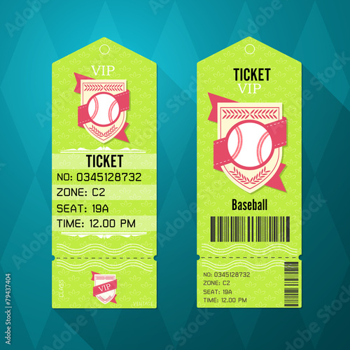 Baseball Ticket Design Temp...