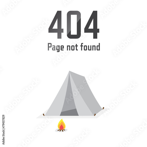 Page not found Error 404. tent stay