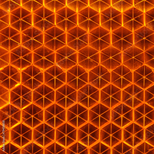 Orange Retroreflector Macro