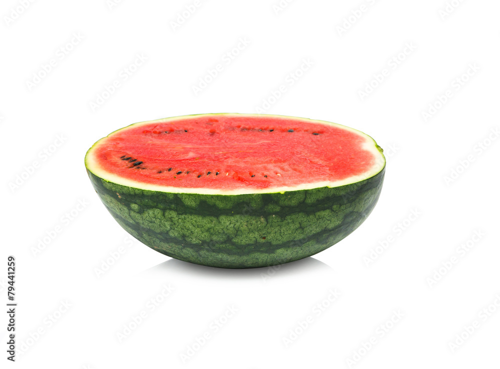 Ripe water water melon isolated on the white background Ripe water water melon isolated on the white background
