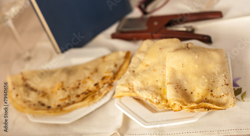 Savory crepes. photo