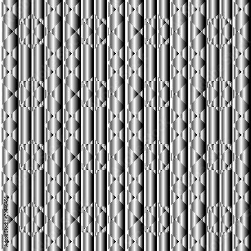 Vector metallic texture. Pattern of geometric shapes.