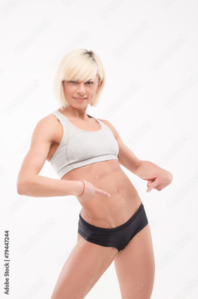 part of the athletic female body part of the athletic female body