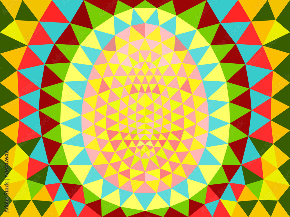 Abstract Easter triangles pattern.