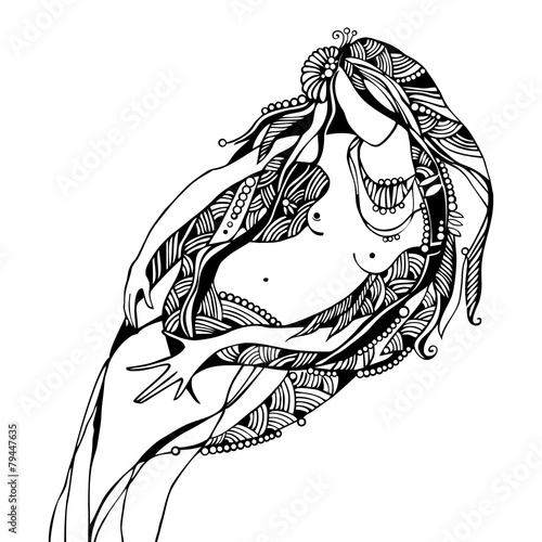 Illustration of water nymph
