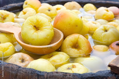 Pickled apples.